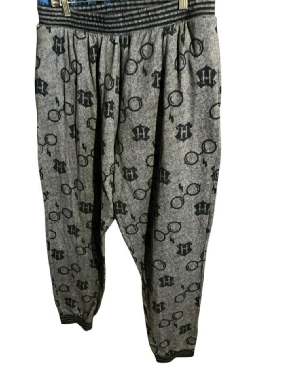 Wizarding World Harry Potter Pajama  Set Size  Large Gray  Jogger Pants Glasses